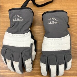 L.L. Bean Gray and Black GORE-TEX Gloves - Kids